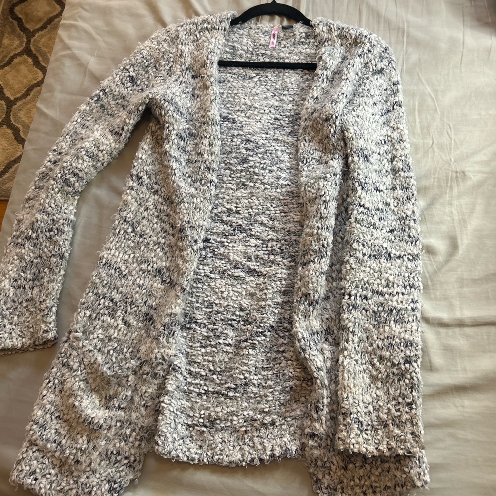 Love By Design Speckled Gray Cardigan